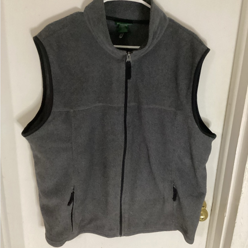 L.L. Bean Mens VTG Polartec Fleece Full Zip Vest Size Large